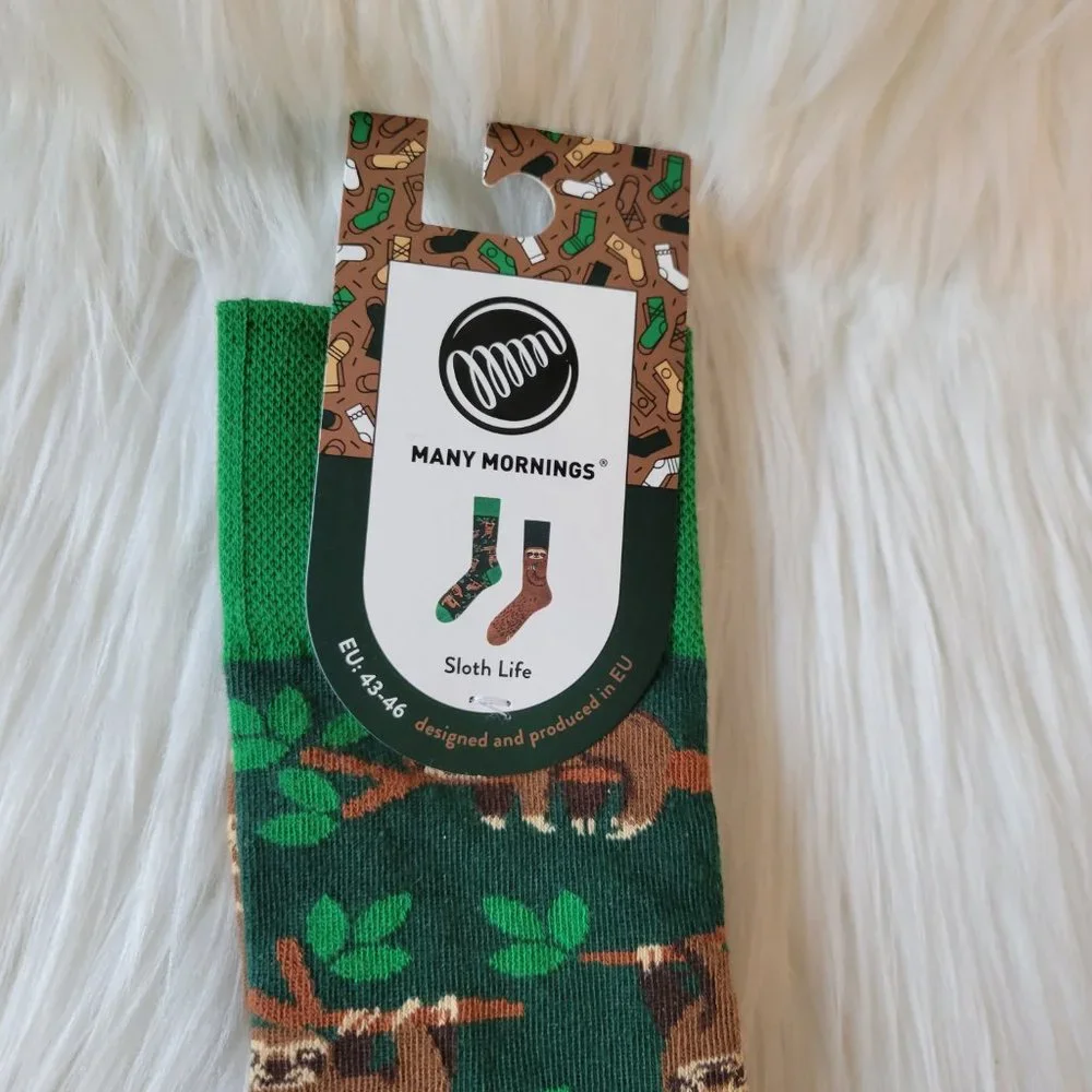 Many Mornings Sloth Life Sock Set